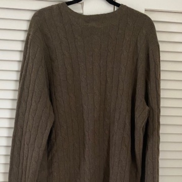 Polo by Ralph Lauren Cashmere Olive Crewneck Sweater - Picture 7 of 7